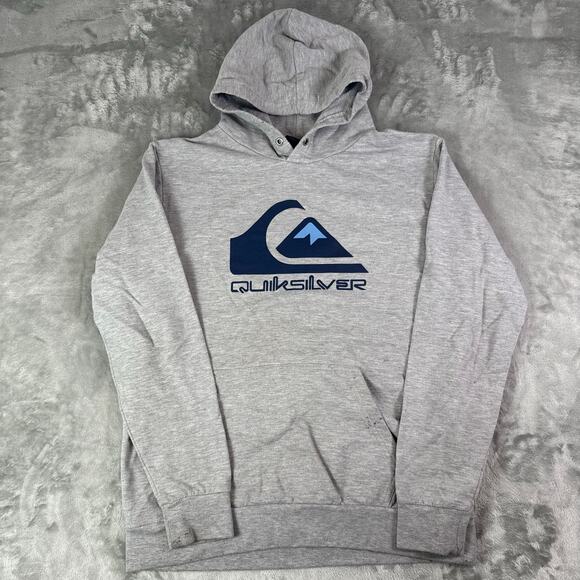 Quiksilver Other - Quiksilver Big Logo grey streetwear surfwear pullover hoodie mens Large
